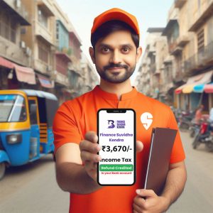 Tax Refund Zomato & Swiggy Delivery Partners